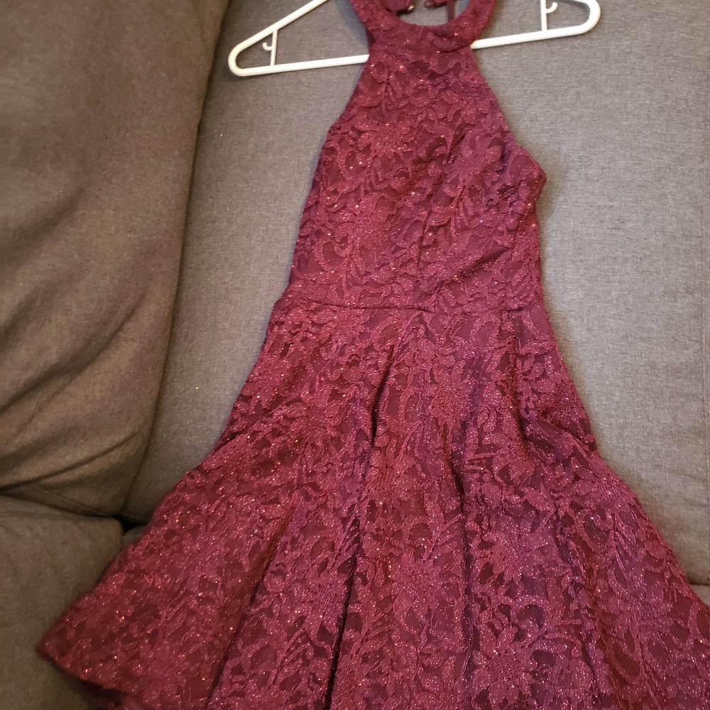Red sparkly dress